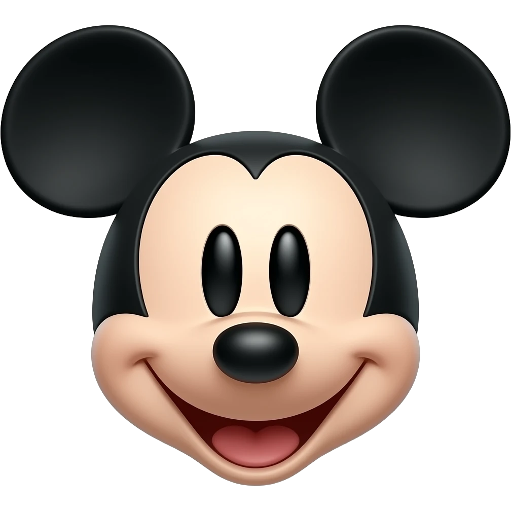 Mickey mouse head outline emoji emoji