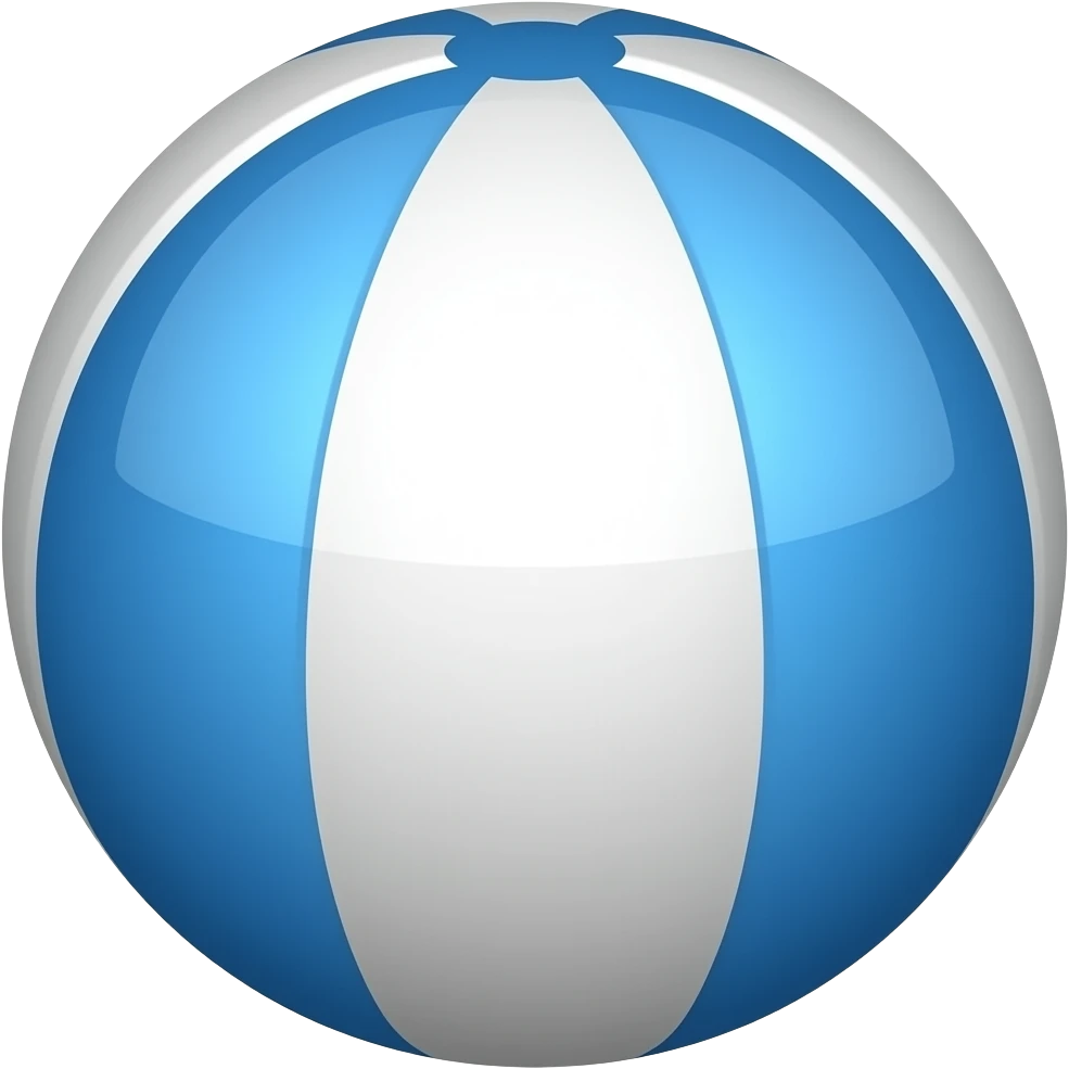 Mavi yüvarlak komple mavi beyaz emoji