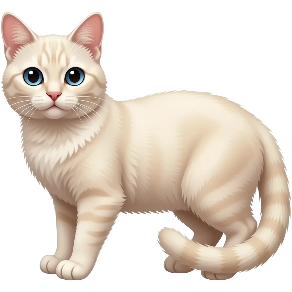 european fishing cat albino in color emoji