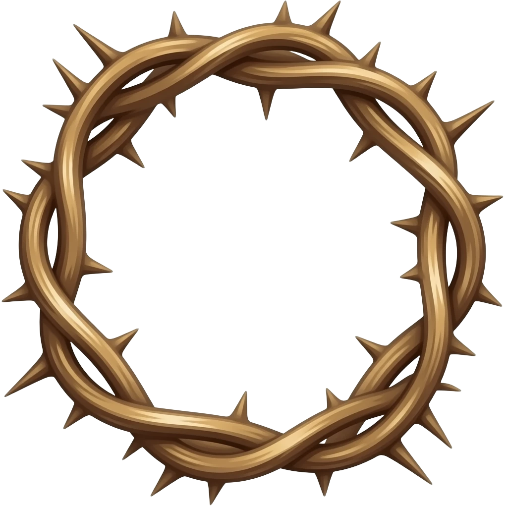 Crown of thorns emoji