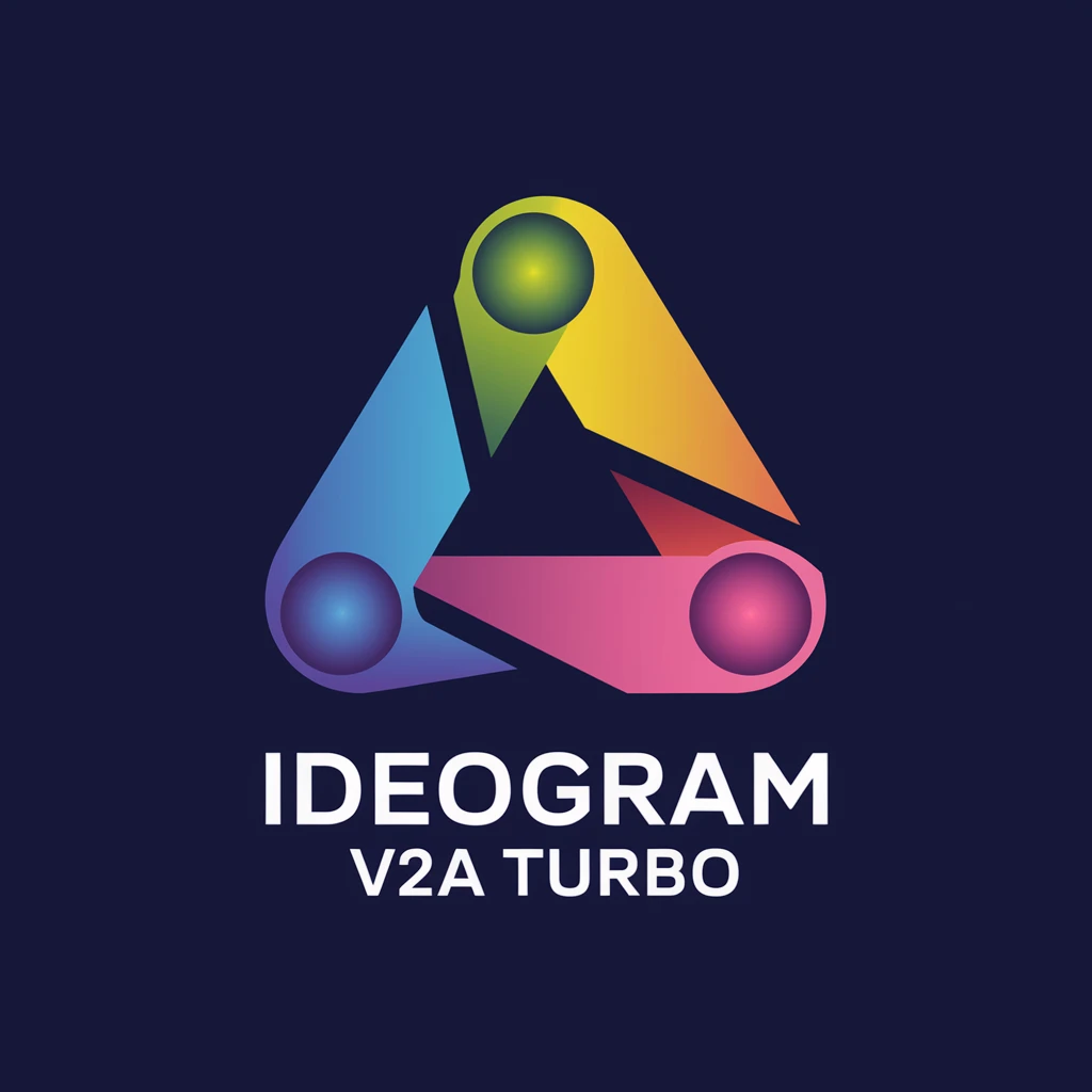 make a colorful logo of text "Ideogram V2a Turbo" emoji