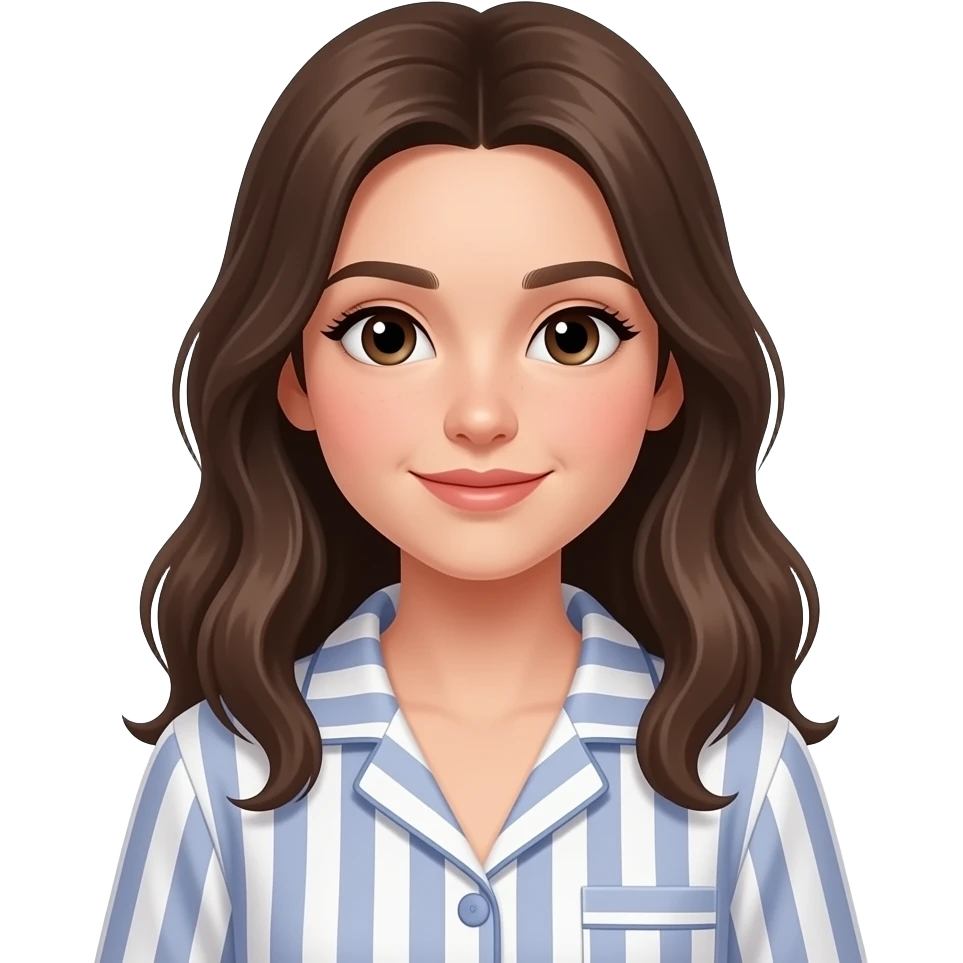 Chica en pijama holgado emoji