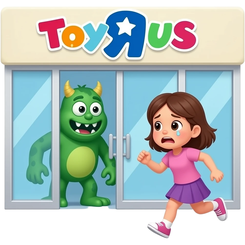 toys R US closed girl 😨🏃🏻‍♀️‍➡️ 👹 emoji
