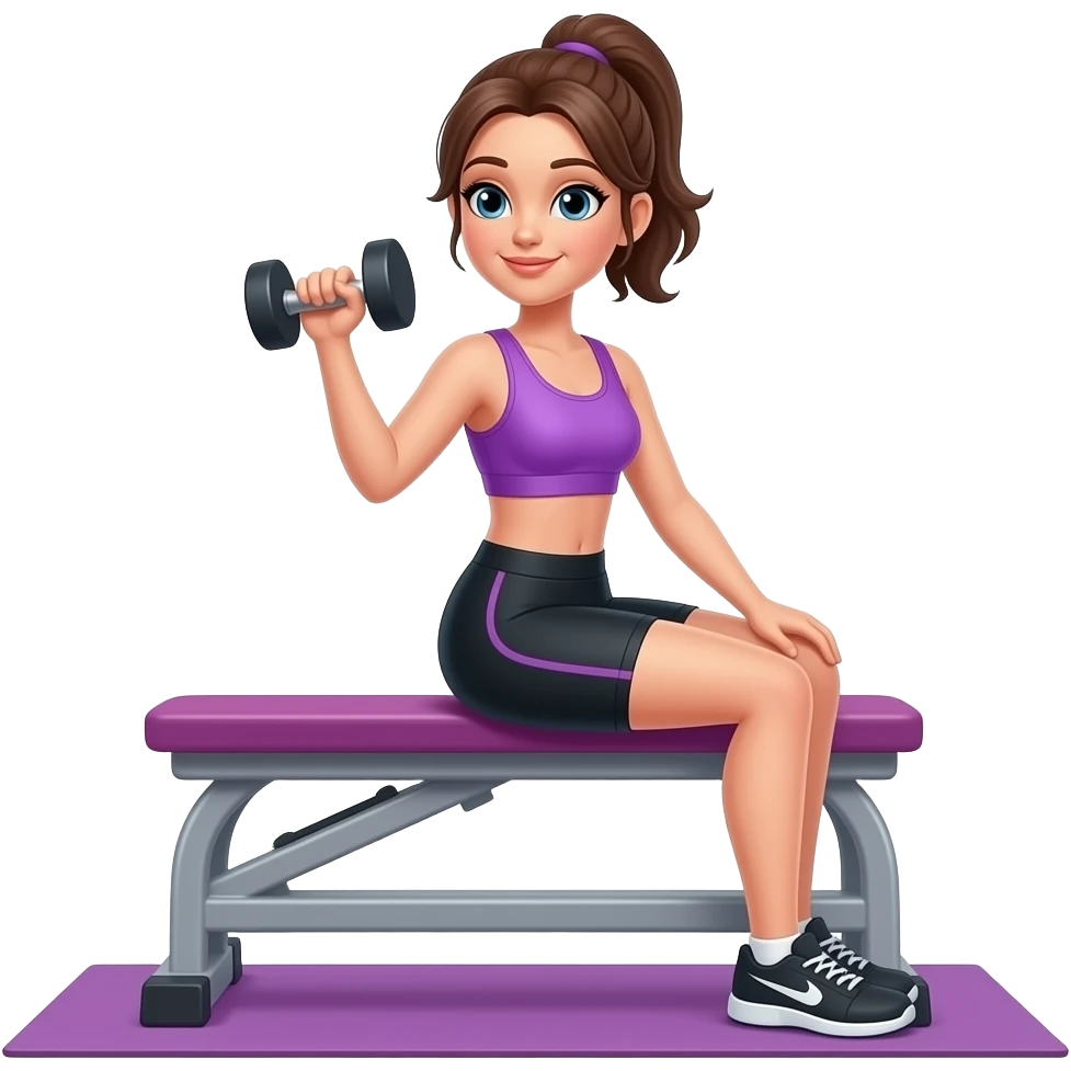 Girl fitness emoji
