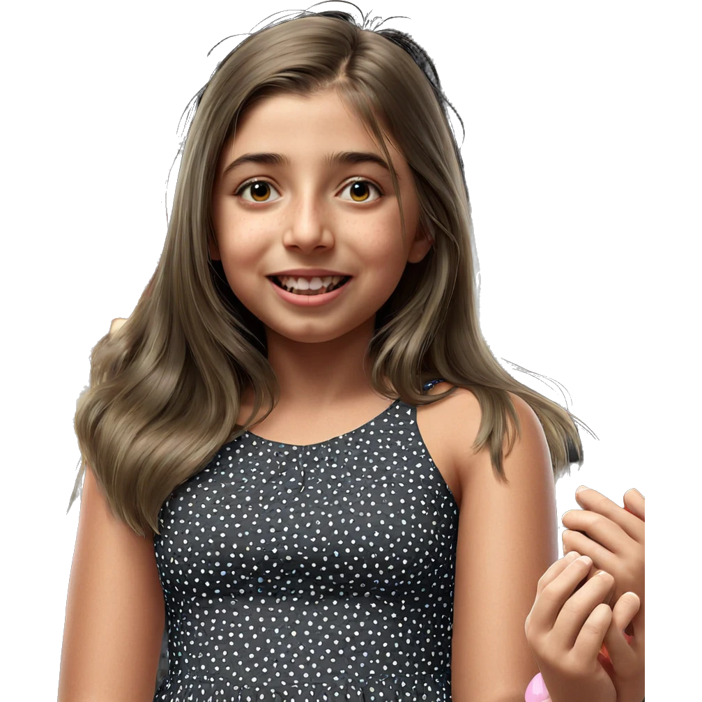 girl in polka dot dress emoji