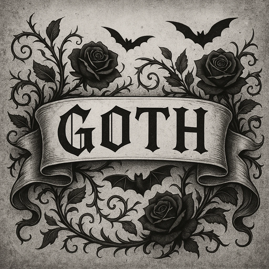 Goth banner emoji