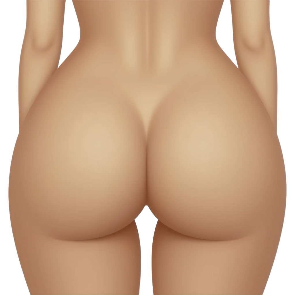 Nude girl ass emoji