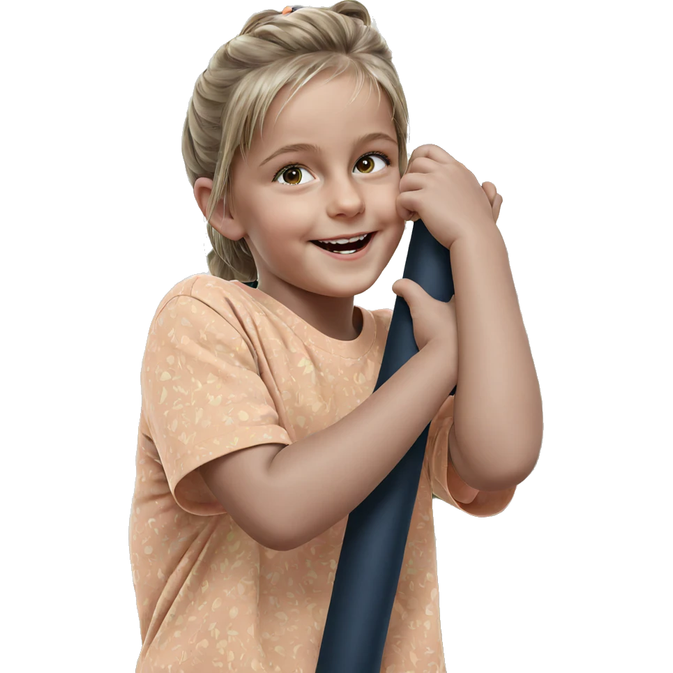 smiling girl in focus emoji