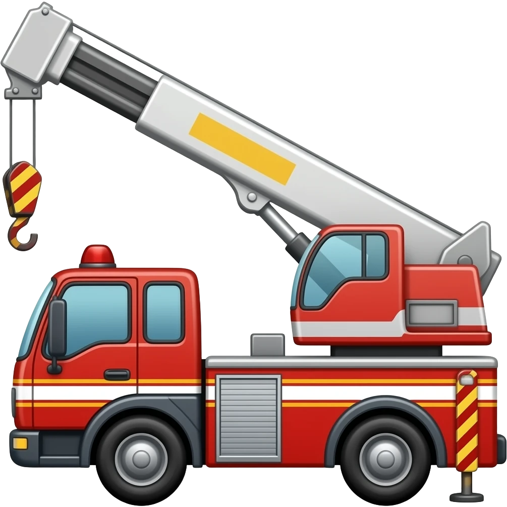 Fire Rescue Crane emoji