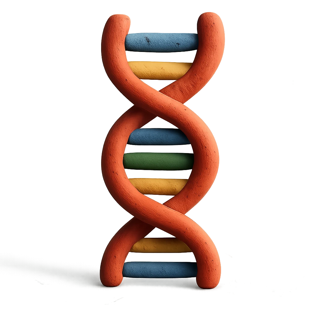 genetics icon, DNA double helix emoji