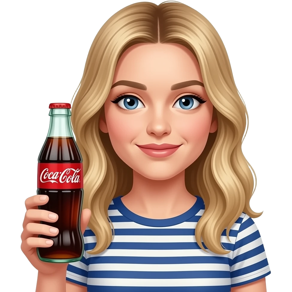 sydney sweeny with coke emoji