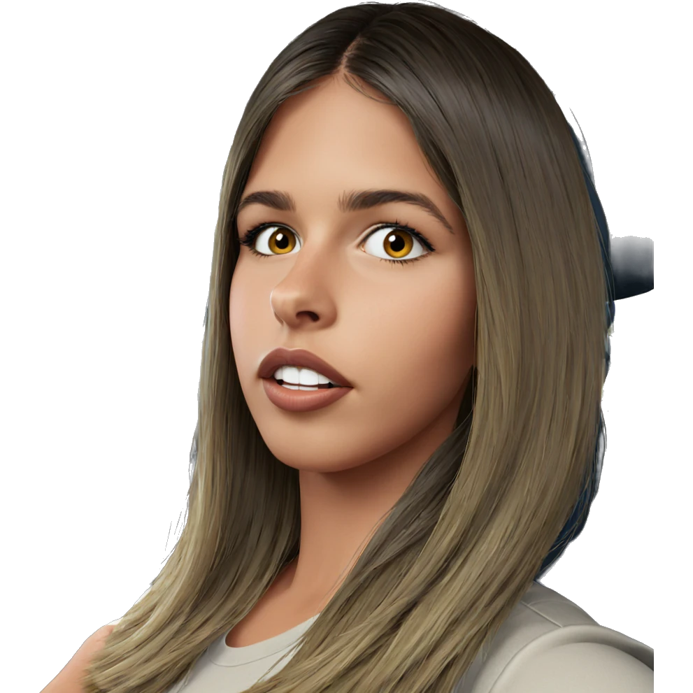 girl in car interior emoji