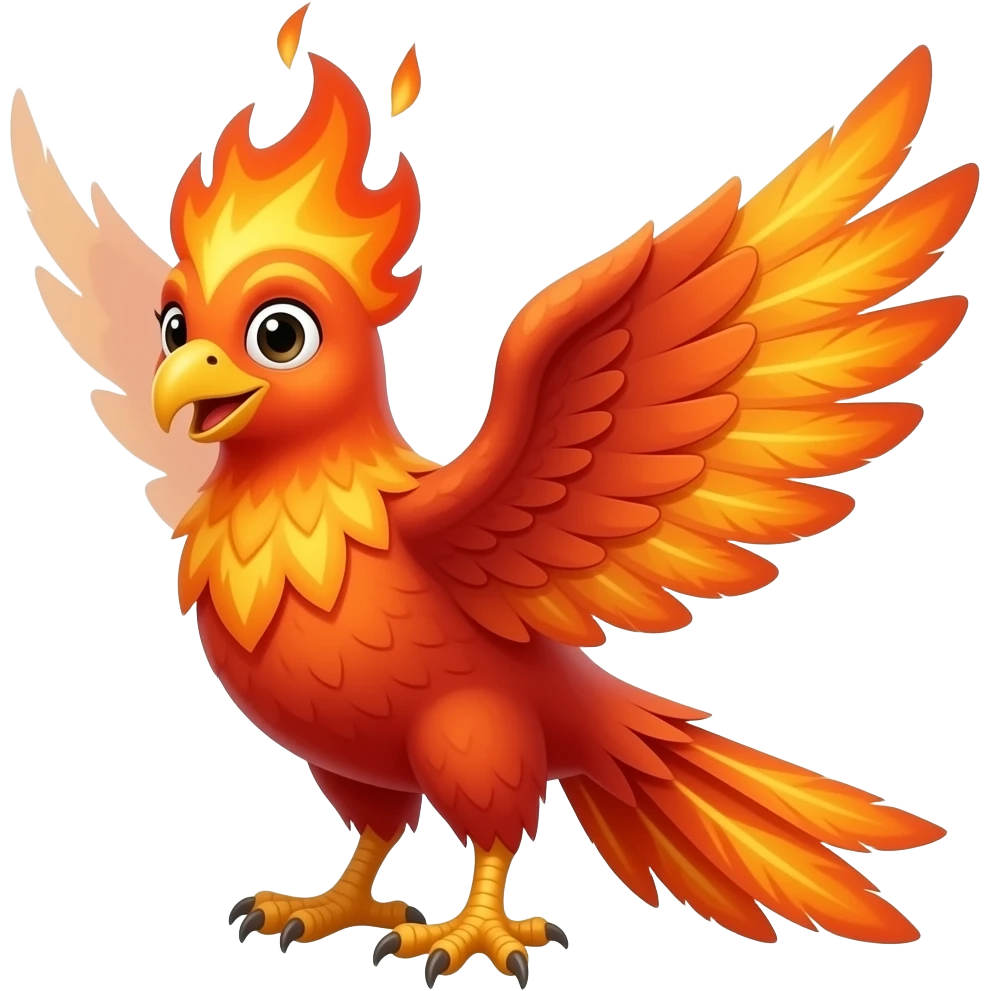 Fire bird emoji