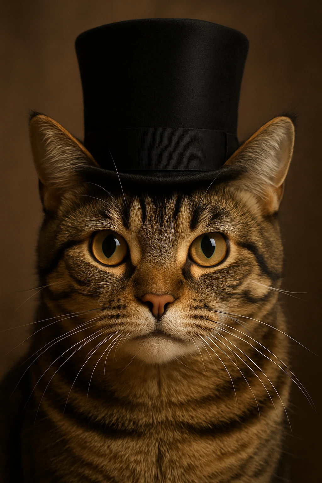 cat wearing a tophat emoji