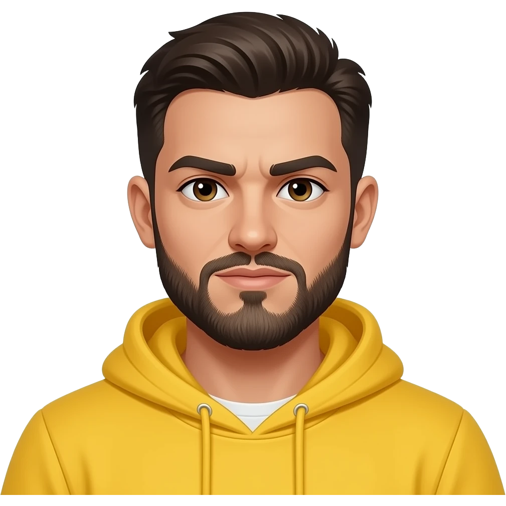 Yellow emoji badass emoji