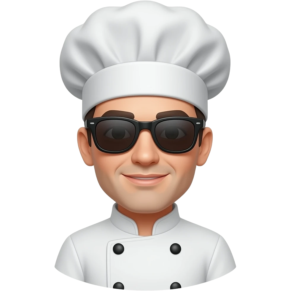 Chef con occhiali da sole emoji