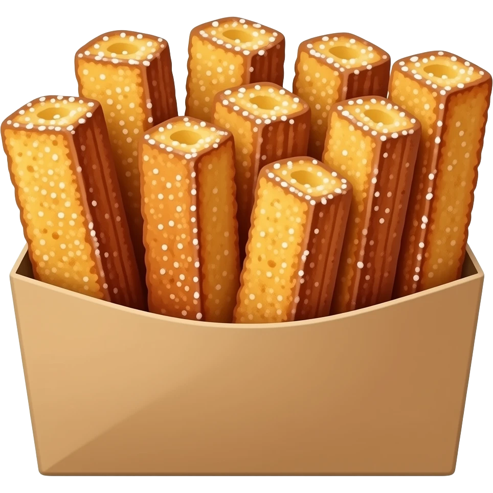 Cinnamon French toast sticks in a box emoji