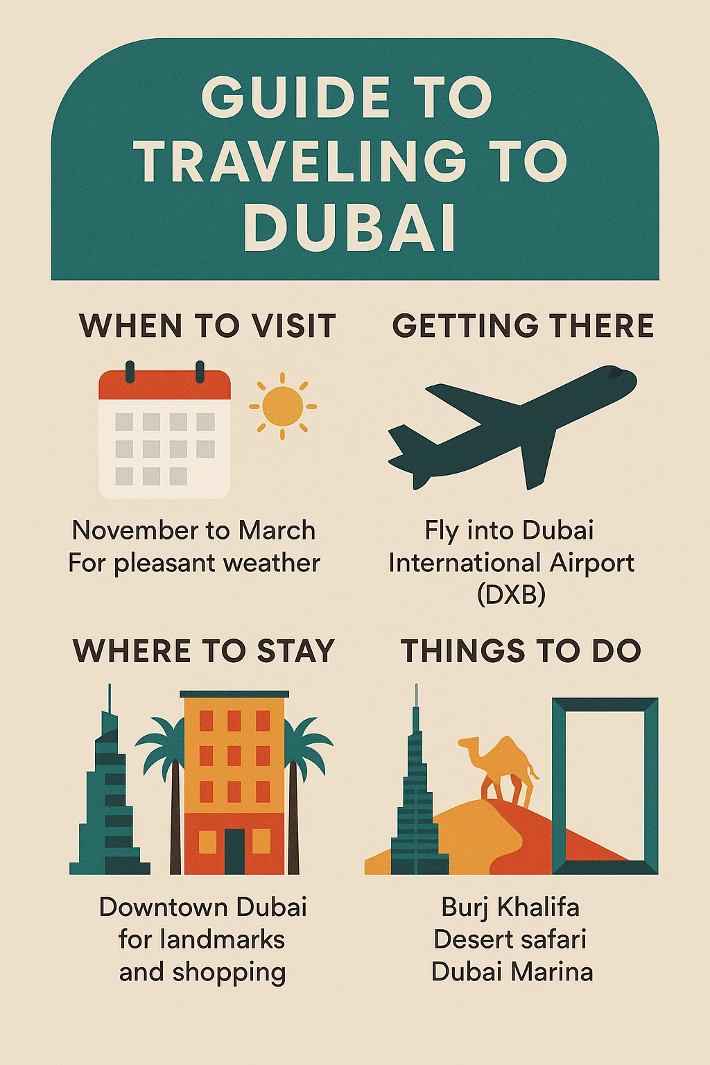 guide to traveling to Dubai emoji