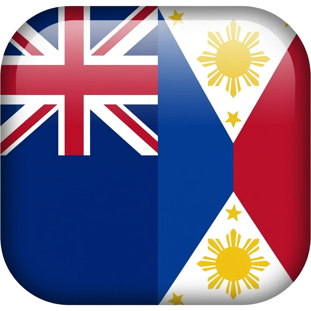 flag split between new zealand and philippines emoji