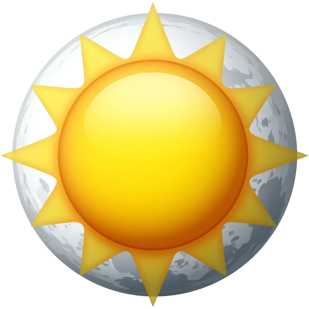 sun and moon emoji
