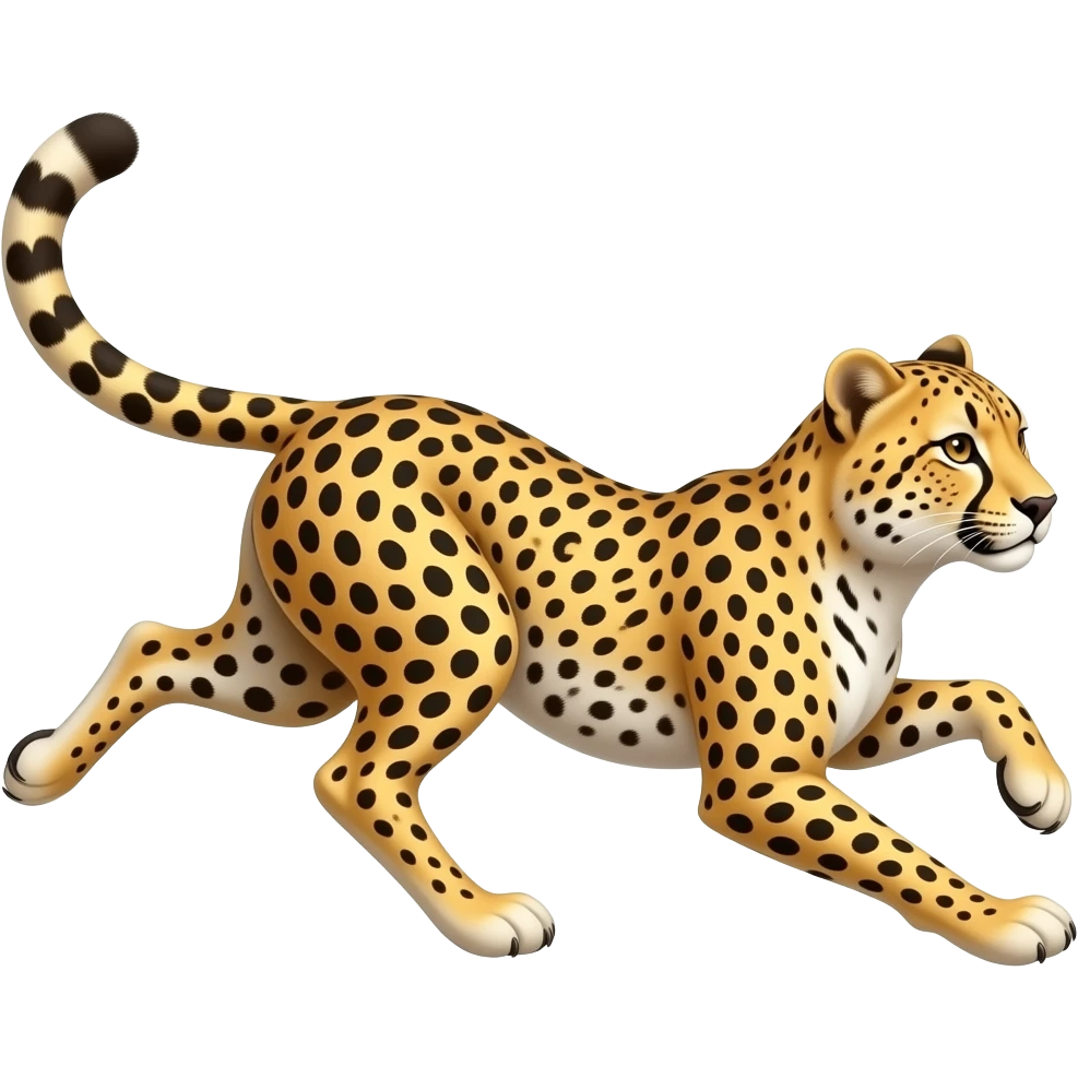 Cheetah runing emoji