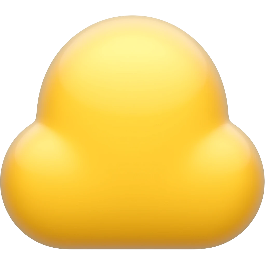 Nube de like amarillo emoji