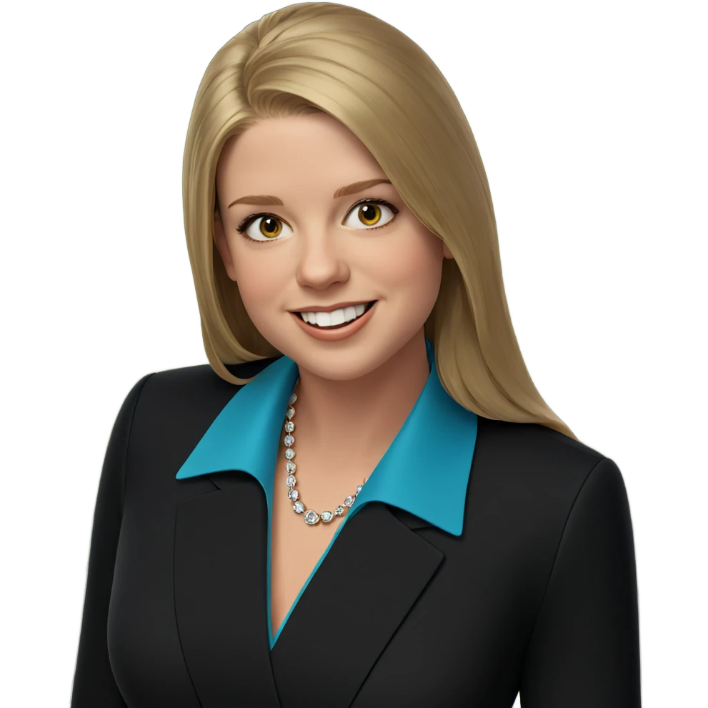 smiling girl in formal attire emoji