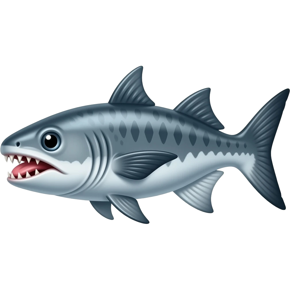 Great Barracuda going to eat emoji