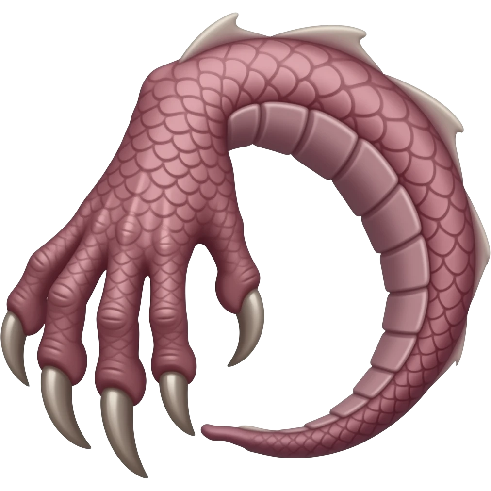 matte painting of dragon arm with claws - NO BACKGROUND emoji