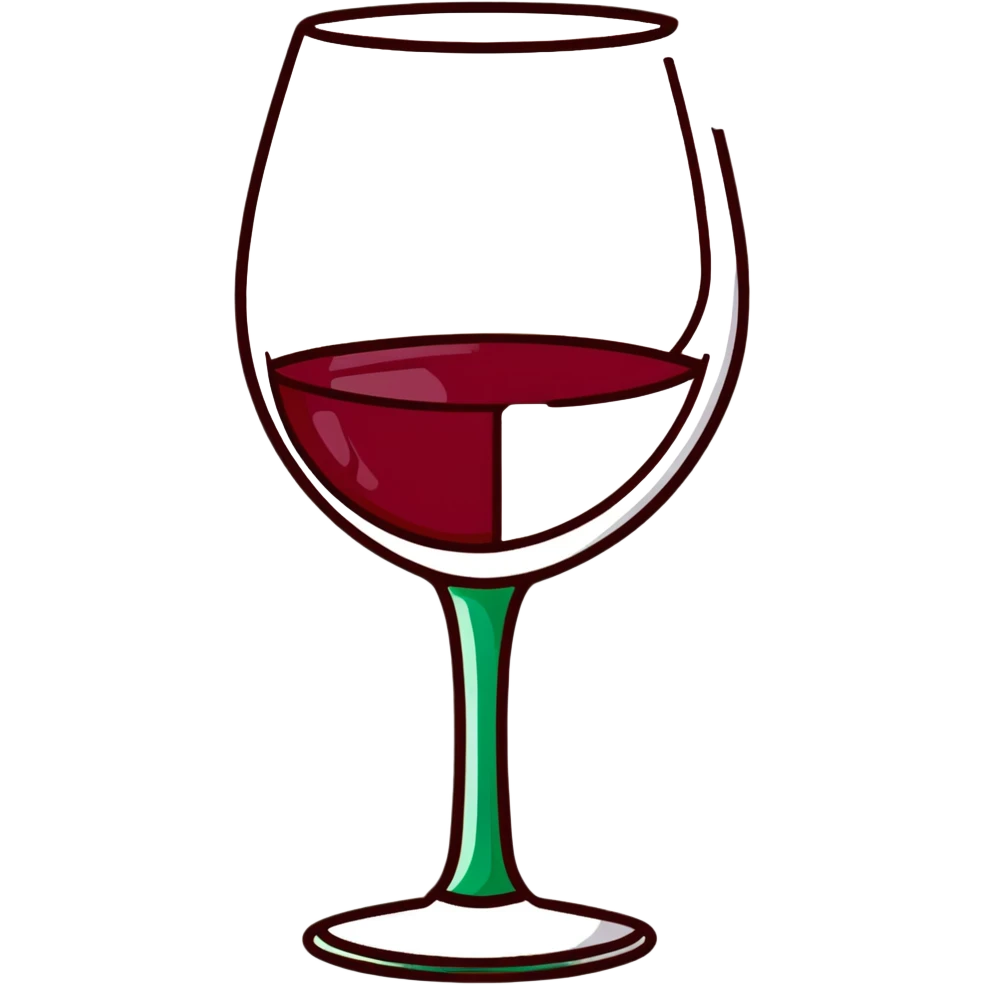 wine glass with red wine emoji