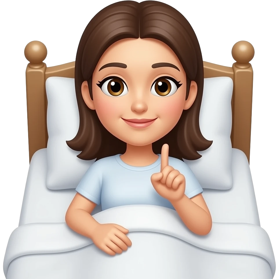 Can you make a emoji look just like my wife, make her lay on the bed and finger herself emoji
