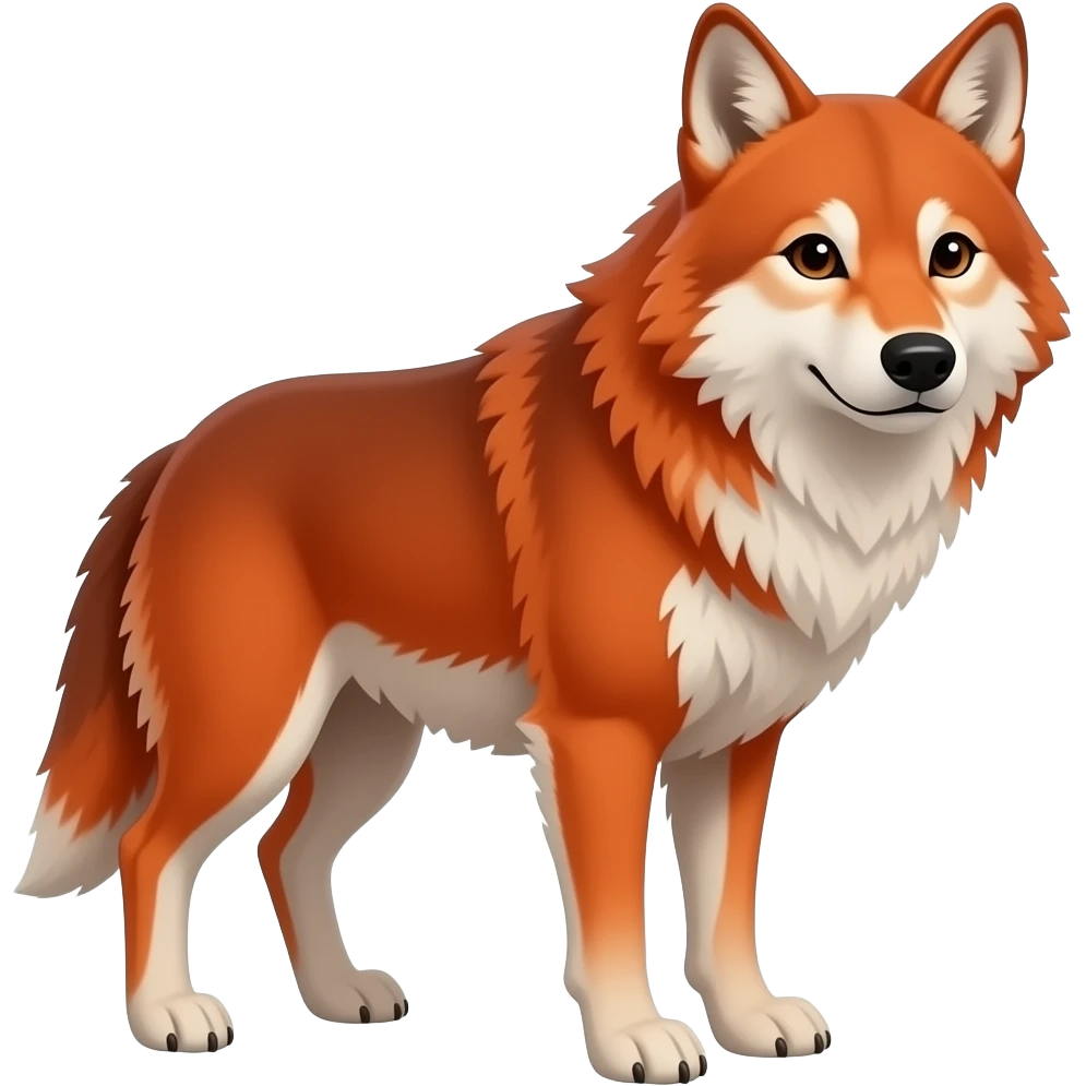 Red wolf emoji