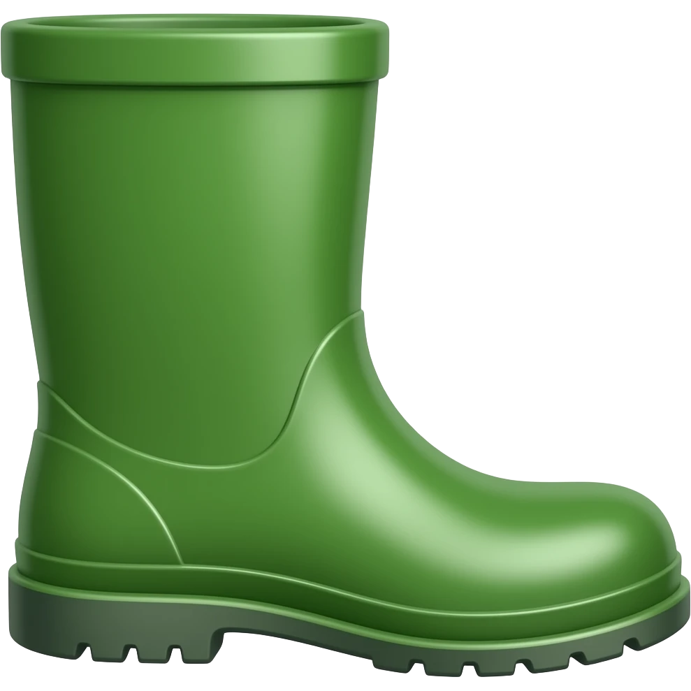 green gumboot emoji emoji