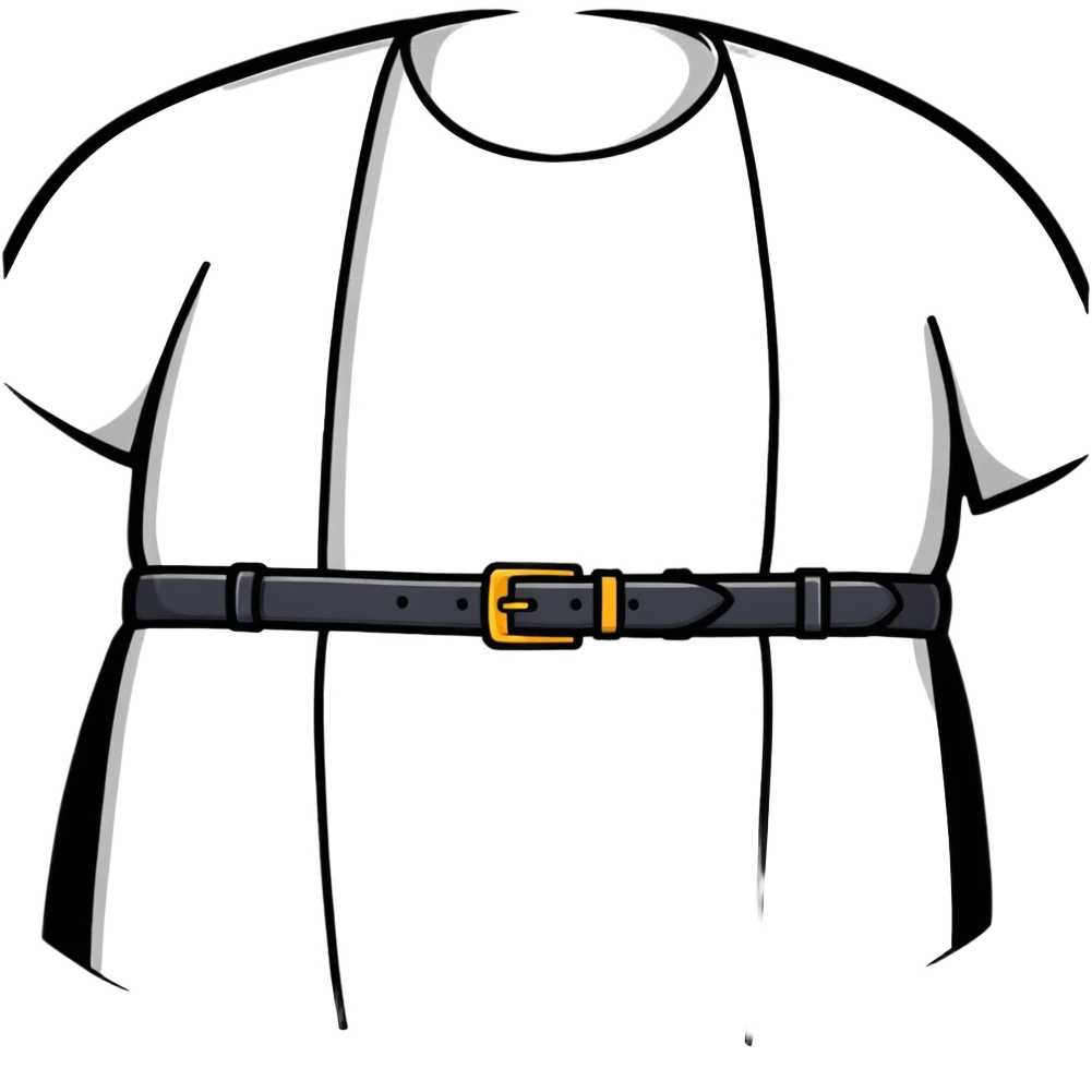 cartoon belt emoji