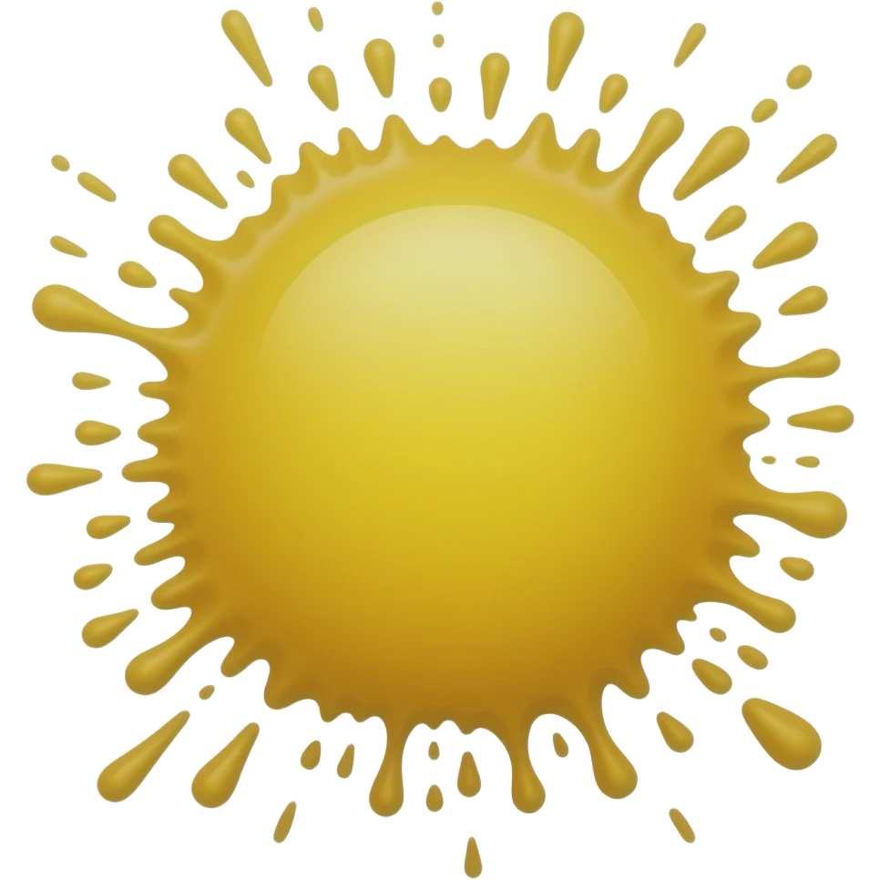 yellow splatter emoji