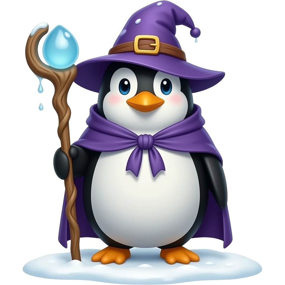 hazme un pingui mago con una barrita u¡y uan barva emoji