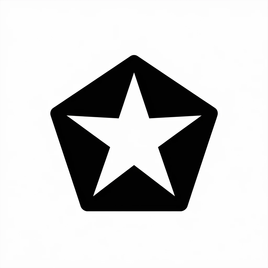 Pentagon icon black silhouette emoji