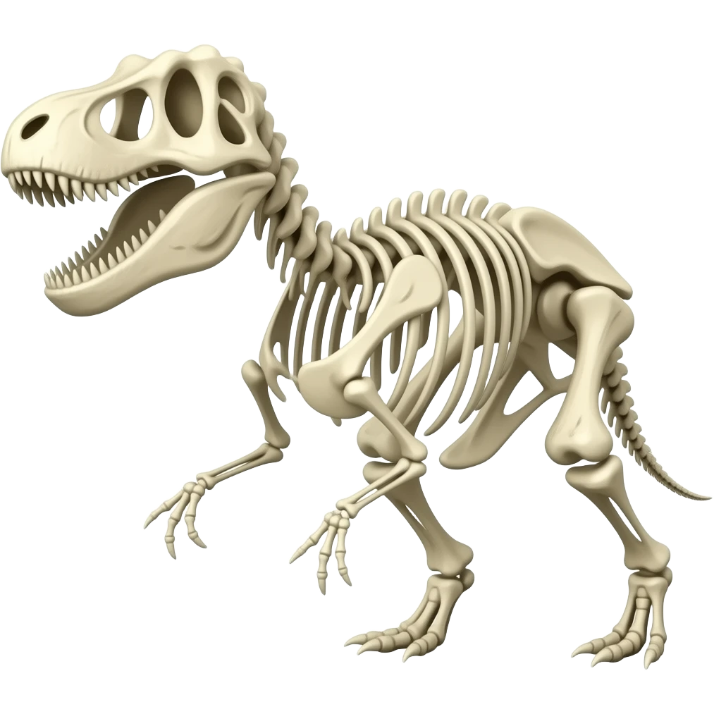 Bones (dinosaur), ske emoji