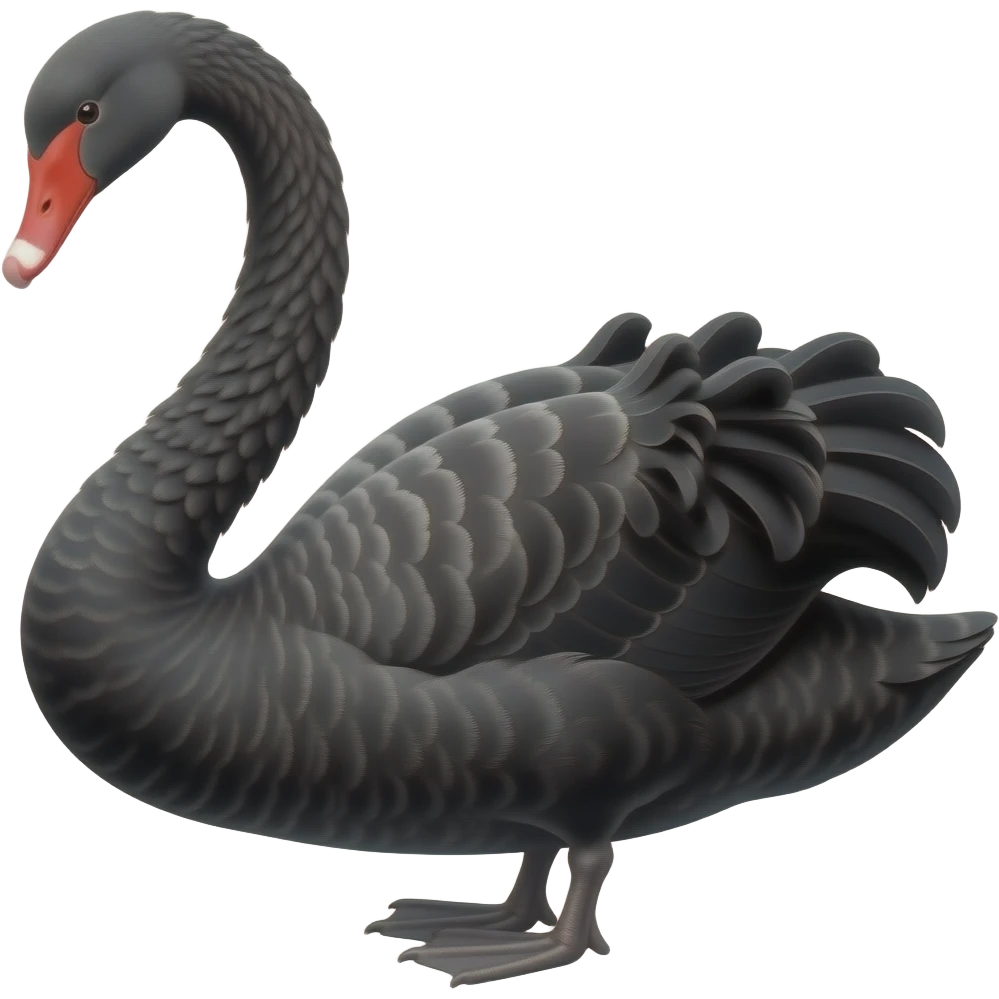 Black swan emoji