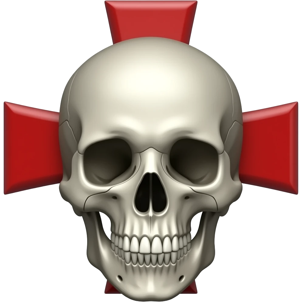 Templar skull cross emoji