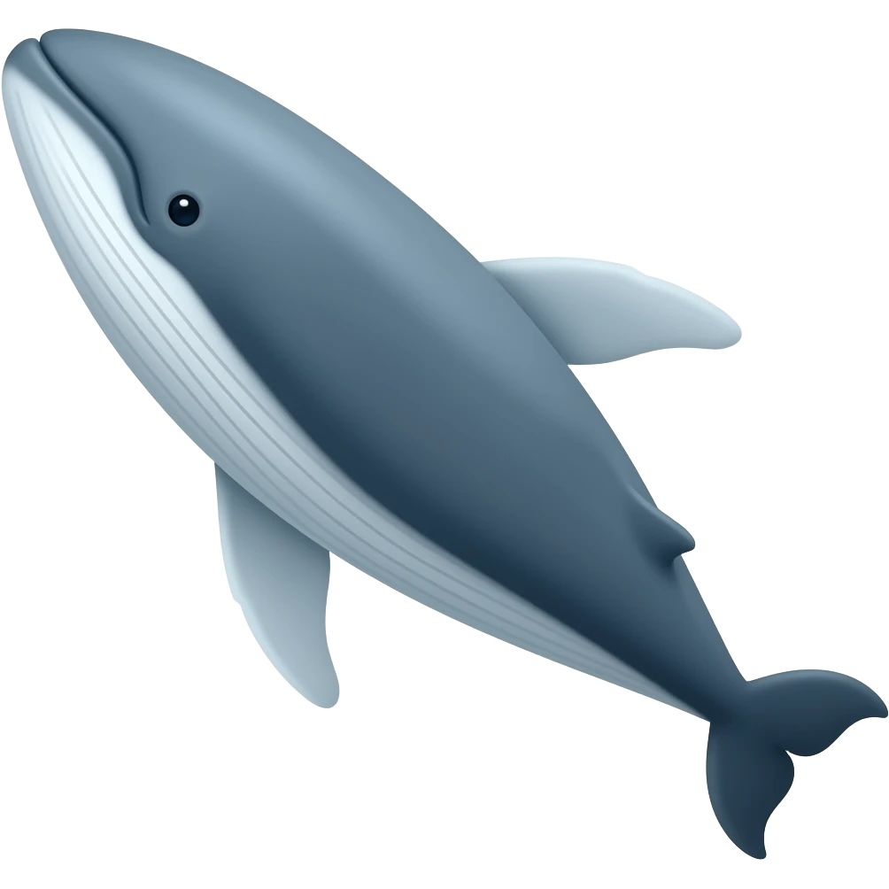 a whale underwater top view emoji