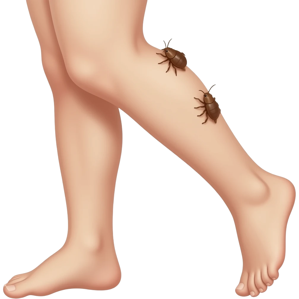 Клещ ползет по ноге emoji