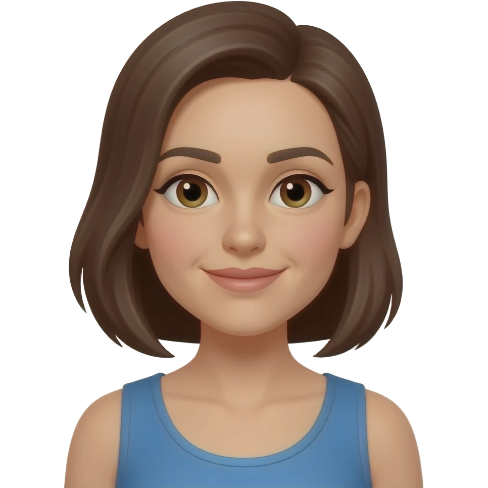 Quita la barba y el bigote.  Ella es mujer emoji