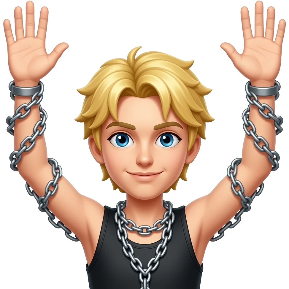 ⛓️ +👱🏼  = 🙆🏼 emoji