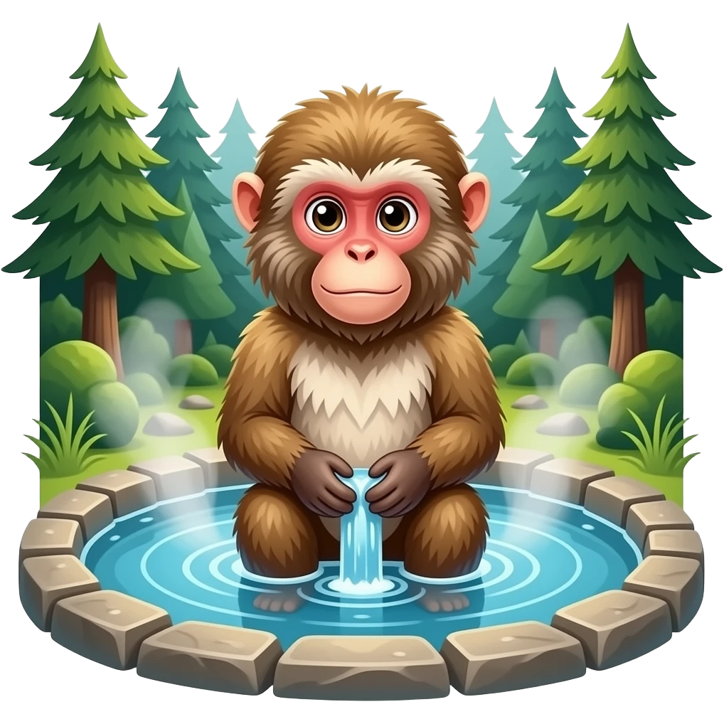 Onsen Bathing Macaques emoji