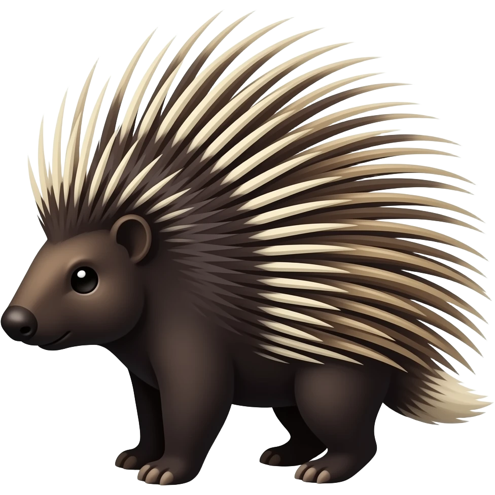 Crested porcupine emoji