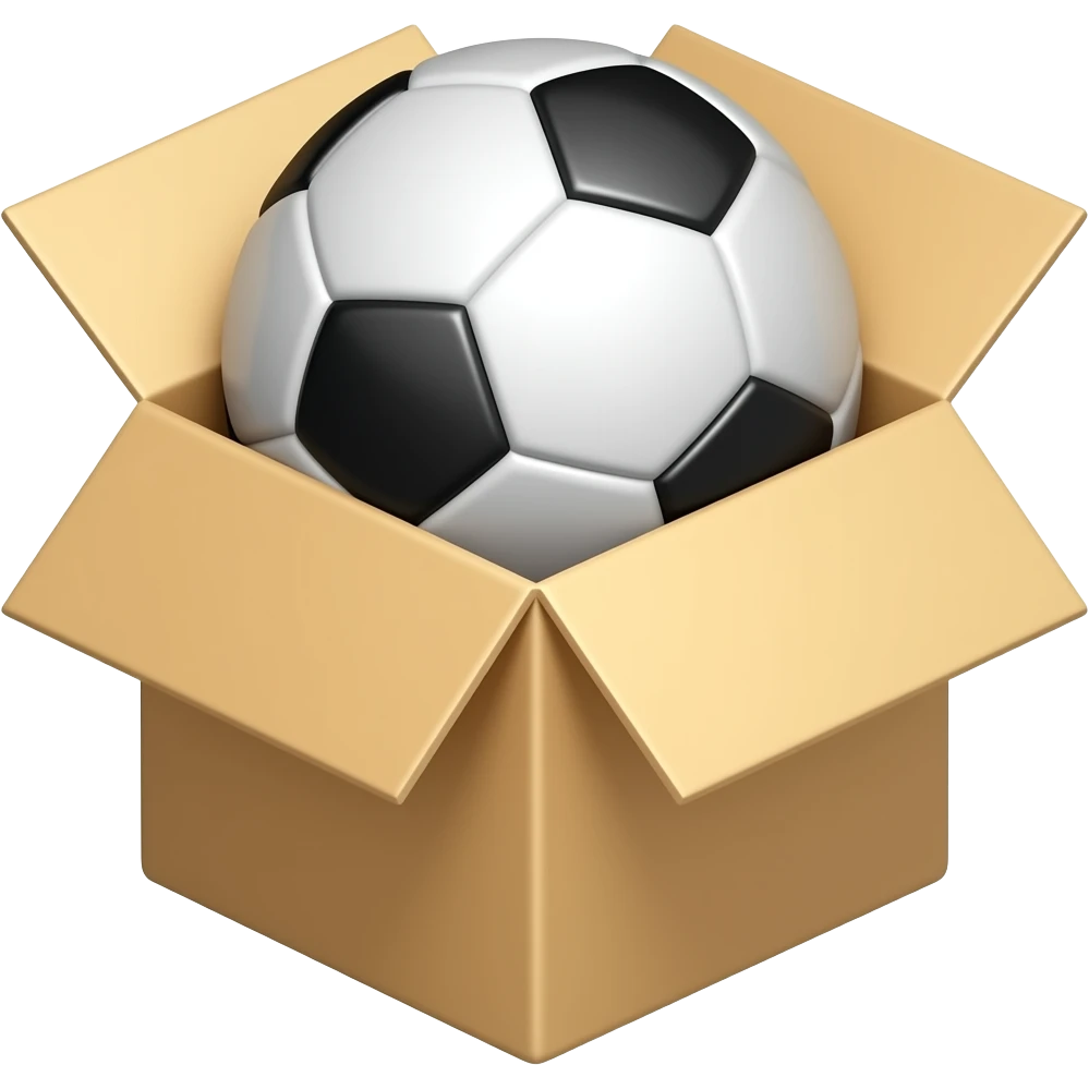 the ball is behind the box emoji
