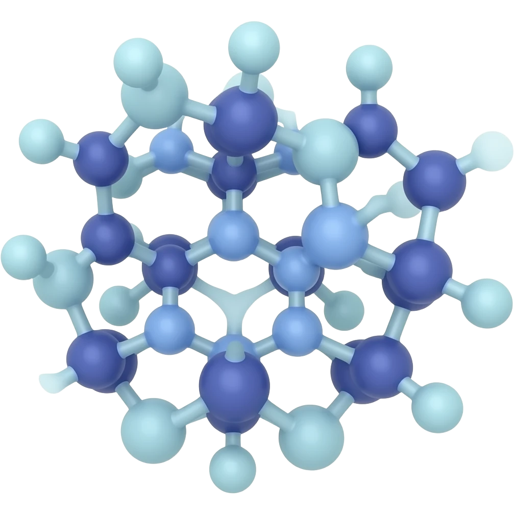 a 3d protein structure emoji