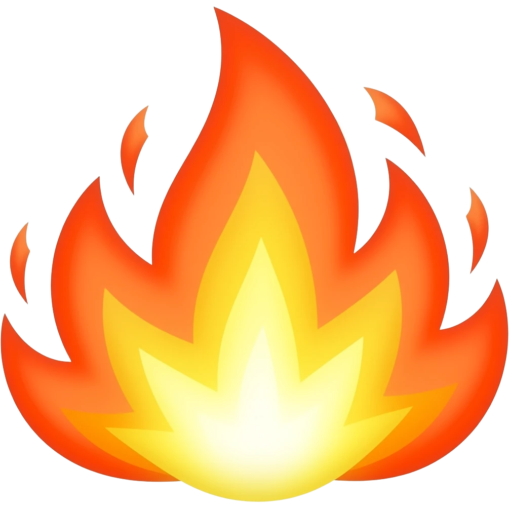 Flame blast emoji