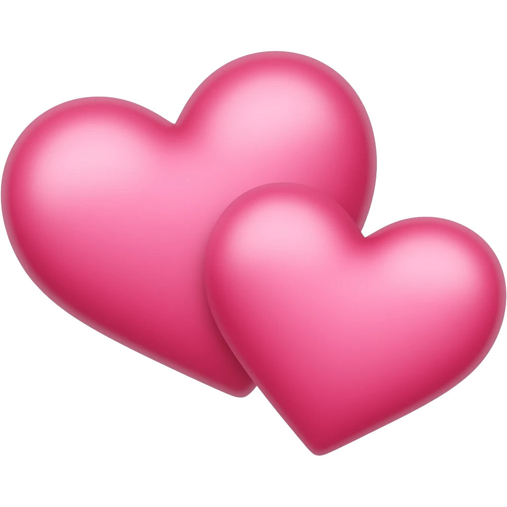 pink double hearts emoji